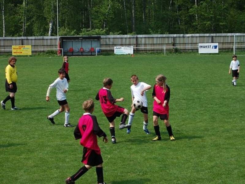 Žáčci kopali na počest radisty  Potůčka–Tolara v Břasích