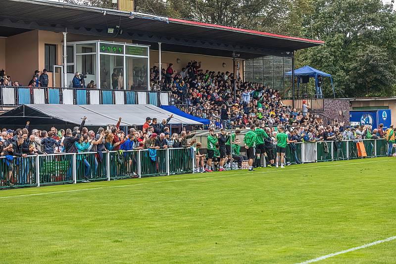 FC Rokycany (fotbalisté v zelených dresech), ilustrační snímek.