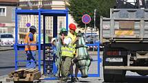 Rokycanská radnice přišla v neděli o pár metrů ze své výšky