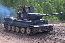 Replika německého tanku Tiger.