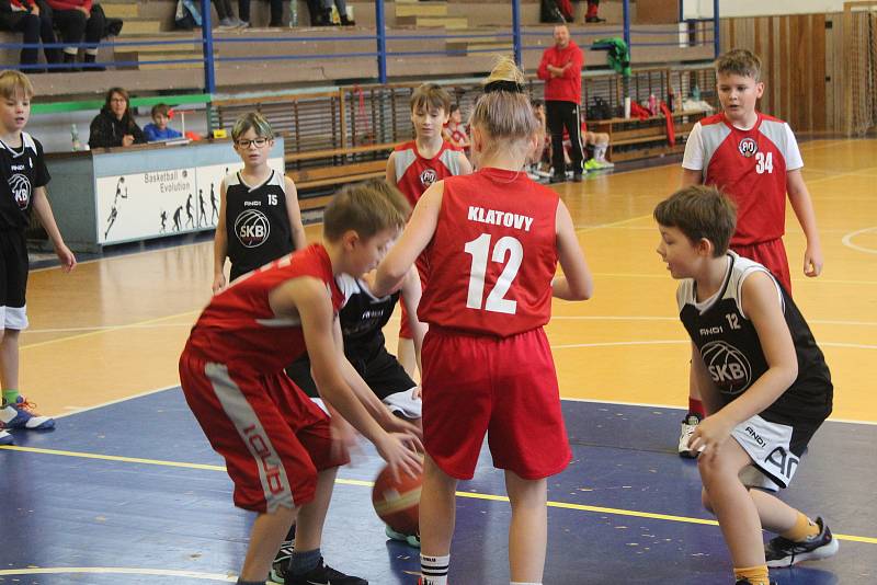 Mladí basketbalisté Rokycan porazili v přeboru U11 dvakrát Klatovy.