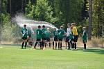 Ligoví žáci FC Rokycany - kategorie U13 - se v pátečním odpoledni vypravili na přípravný dvojzápas do areálu rekreačního střediska Sycherák u Boru u Tachova.