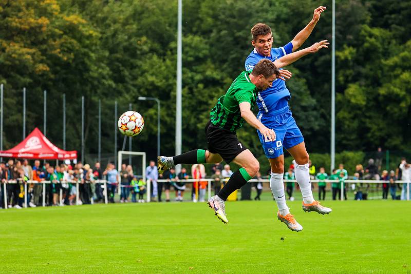 2. kolo MOL Cupu: FC Rokycany (zelení) - FC Slovan Liberec 1:5.