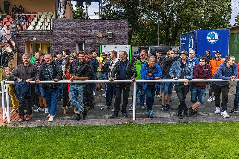 FC Rokycany (fotbalisté v zelených dresech), ilustrační snímek.