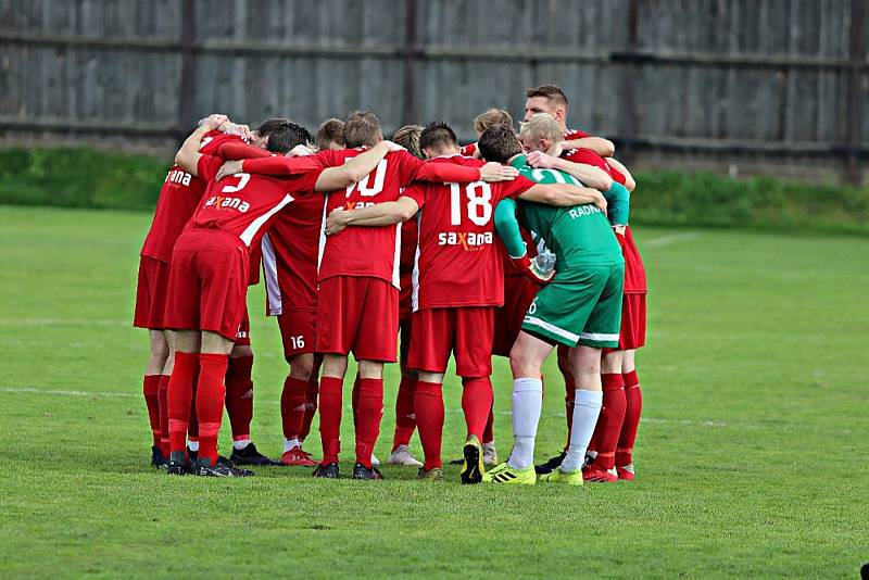 Vzájemný duel obou zástupců Rokycanska v krajském přeboru skončil 1:1.