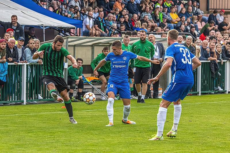 FC Rokycany (fotbalisté v zelených dresech), ilustrační snímek.