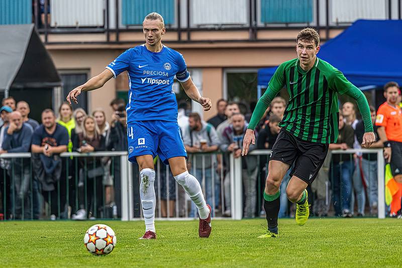 2. kolo MOL Cupu: FC Rokycany (zelení) - FC Slovan Liberec 1:5.