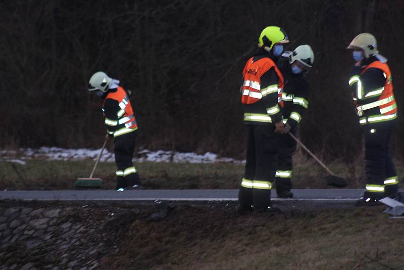 Ranní nehoda za Rokycany