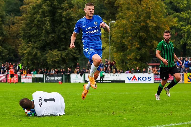 2. kolo MOL Cupu: FC Rokycany (zelení) - FC Slovan Liberec 1:5.