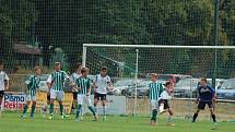 První ligový zápas starších žáků FC Rokycany U15. 