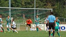 První ligový zápas starších žáků FC Rokycany U15. 