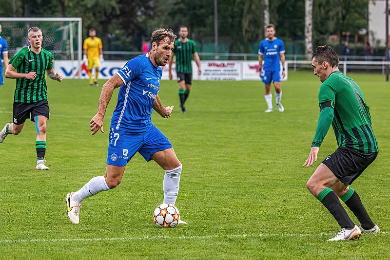 FC Rokycany (fotbalisté v zelených dresech), ilustrační snímek.