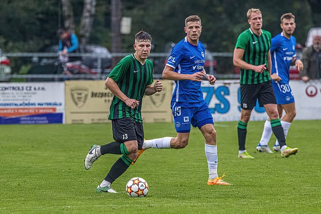 FC Rokycany (fotbalisté v zelených dresech), ilustrační snímek.