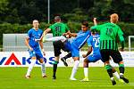 2. kolo MOL Cupu: FC Rokycany (zelení) - FC Slovan Liberec 1:5.