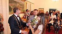 Slavnostního aktu vítání občánků se ujal starosta města Jan Altman.