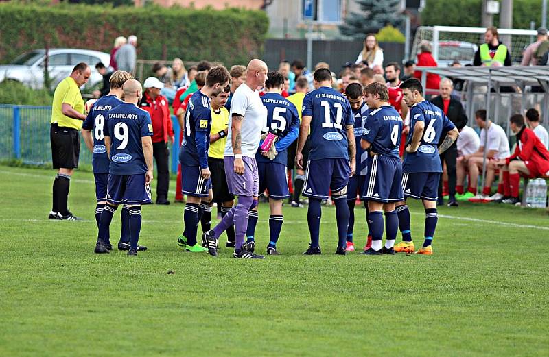 Vzájemný duel obou zástupců Rokycanska v krajském přeboru skončil 1:1.