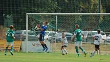 První ligový zápas starších žáků FC Rokycany U15. 