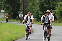 Sraz příznivců a majitelů historických bicyklů se konal v obci u Rokycan