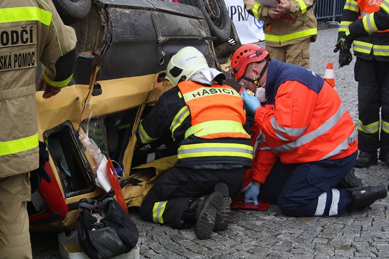 Boskovice a Velké Opatovice při vyprošťování.