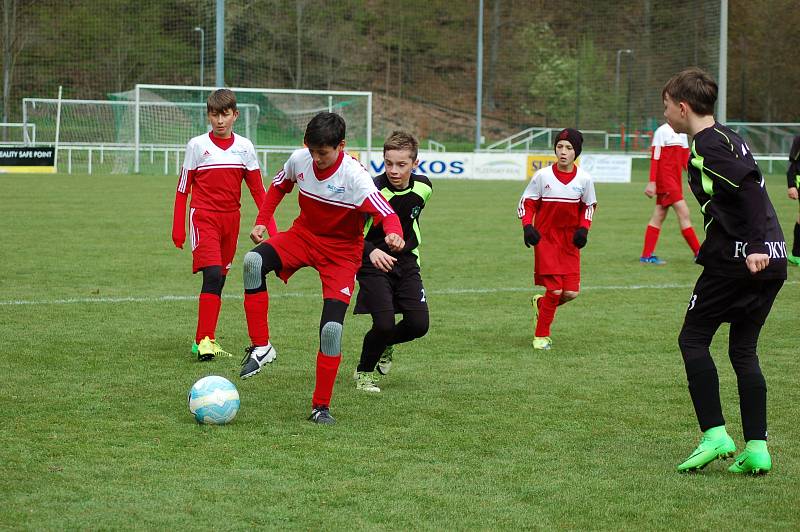 Krajská soutěž fotbalových žáků pokračovala střetnutím FC Rokycany TJ Dobřany