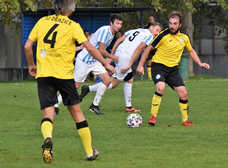 Fotbalový krajský přebor Rudolfov - Dražice 6:0