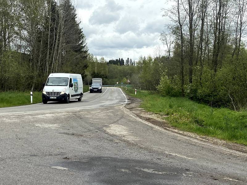 Nebezpečné úseky silnice - Prachatice - Libíské Sedlo