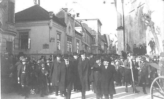 T.G.Masaryk na návštěvě v Táboře v roce 1920.