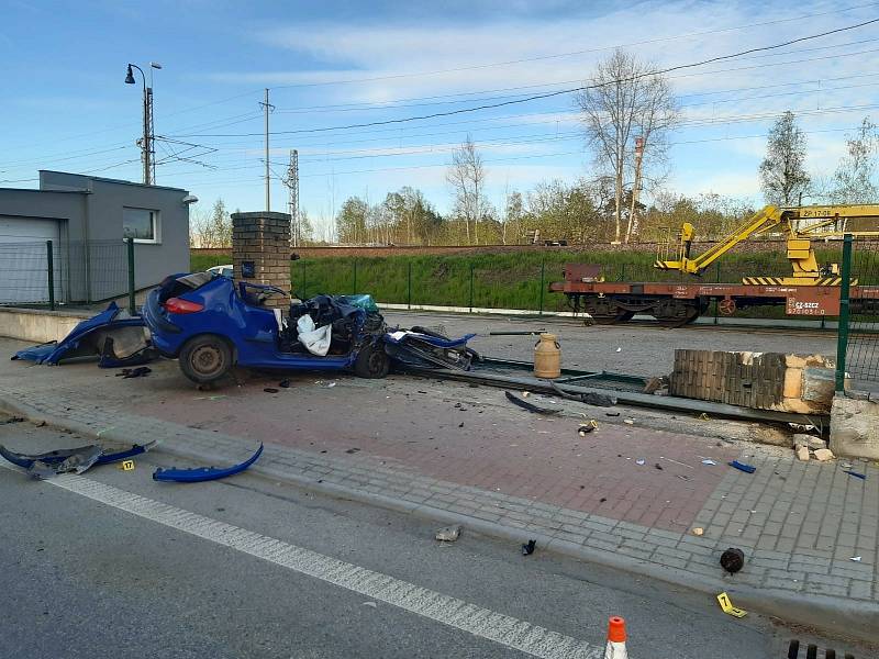 Tragická havárie vozidla ve Veselí nad Lužnicí.