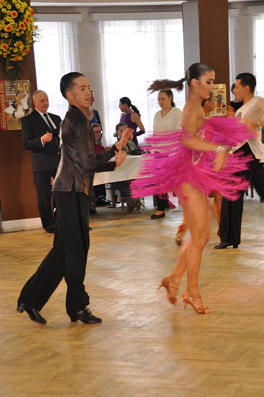 Ladné pohyby tanečníků obdivovali v sobotu Novohradští v sále hotelu Máj. Po roční pauze se sem vrátila soutěž Novohradská číše, jež má už čtyřicetiletou tradici.