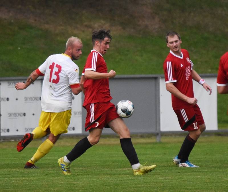 Fotbalový krajský přebor: Týn n. Vlt. - Strakonice 0:0.