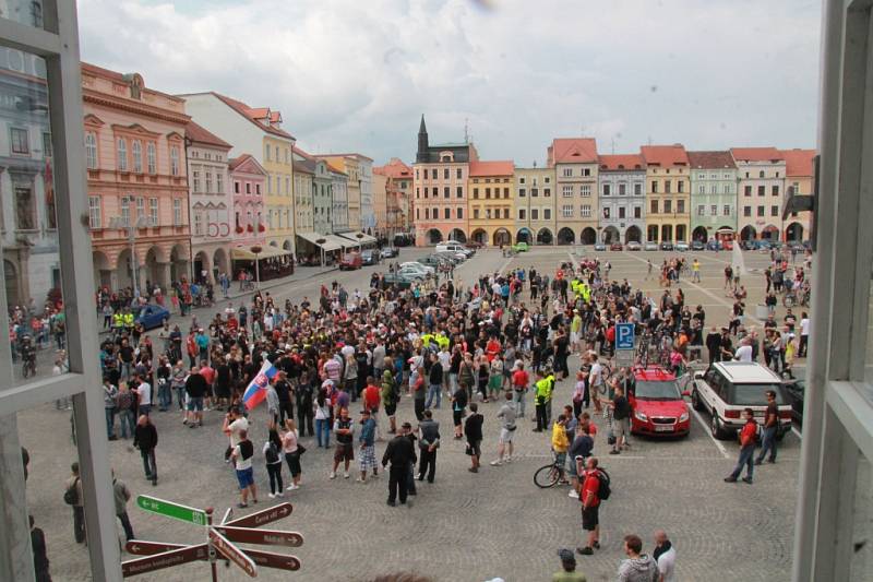 Protest na náměstí Přemysla Otakara II.