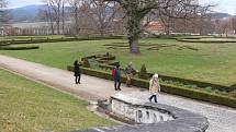 Zámecká zahrada zámku Český Krumlov je otevřena