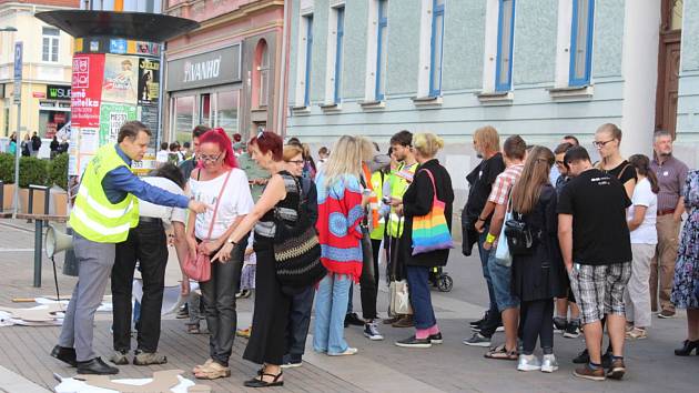 Připomínka událostí roku 1969 v Českých Budějovicích 21. srpna 2019.