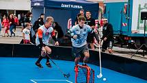 Na českobudějovickém náměstí Přemysla Otakara II. se hrál turnaj Street Floorball League