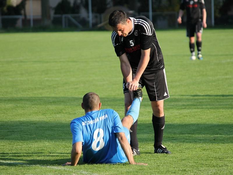 Fotbalisté Dobré Vody v I.A porazili nováčka z Trhových Svinů 2:1.