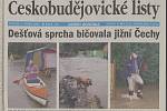 Dešťová voda bičovala jižní Čechy, co jsme psali 8. srpna 2002.