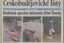 Dešťová voda bičovala jižní Čechy, co jsme psali 8. srpna 2002.
