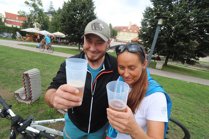 Pivní slavnosti na českobudějovickém Sokolském ostrově.