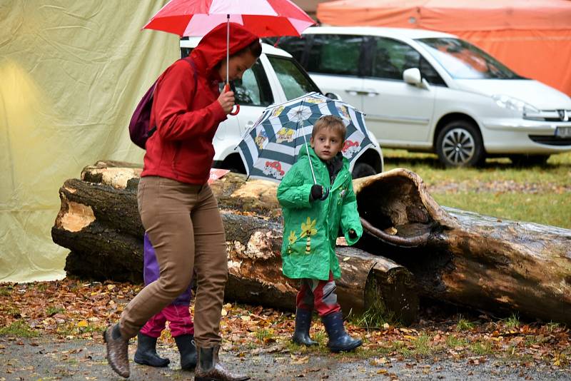 Farmářské trhy mohli lidé navštívit v Bedřichových sadech v Týně nad Vltavou.