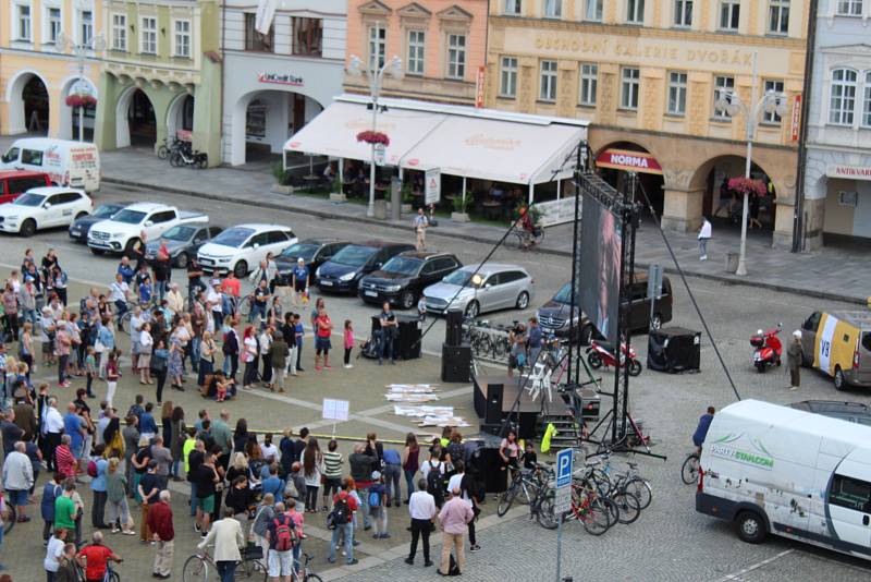 Připomínka událostí roku 1969 v Českých Budějovicích 21. srpna 2019.