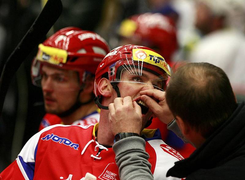 Utkání hokejové Tipsport Extraligy mezi HC České Budějovice a Rytíři Kladno.