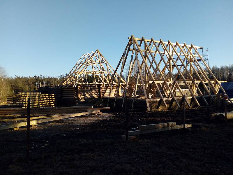 Výlet ke stavbě Archeoskanzenu Trocnov 19. 3.