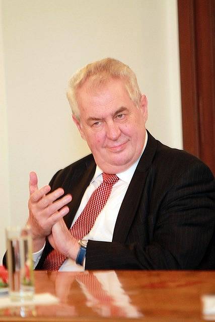 Miloš Zeman se setkal se zástupci města České Budějovice.