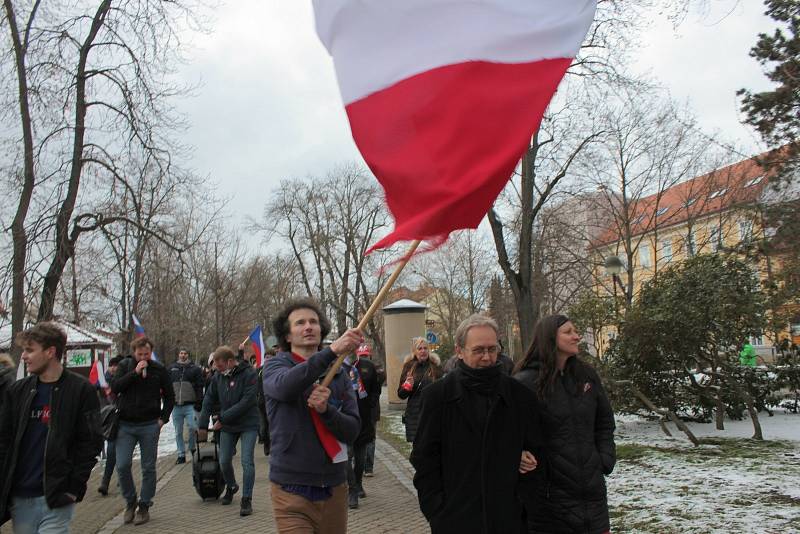 Shromáždění na českobudějovickém náměstí