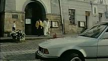 Záběr z filmu Divoké pivo. Třeboňské náměstí.