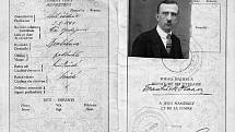 Cestovní pas Františka Haana, platný ve 20. letech 20. století