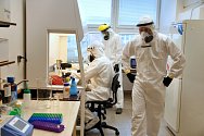 Českobudějovické Biologické centrum Akademie věd ČR otevřelo od pondělí 11. května novou laboratoř na testování vzorků, kde lze zkoumat i vzorky krve ohledně  přítomnosti koronaviru v těle pacienta.