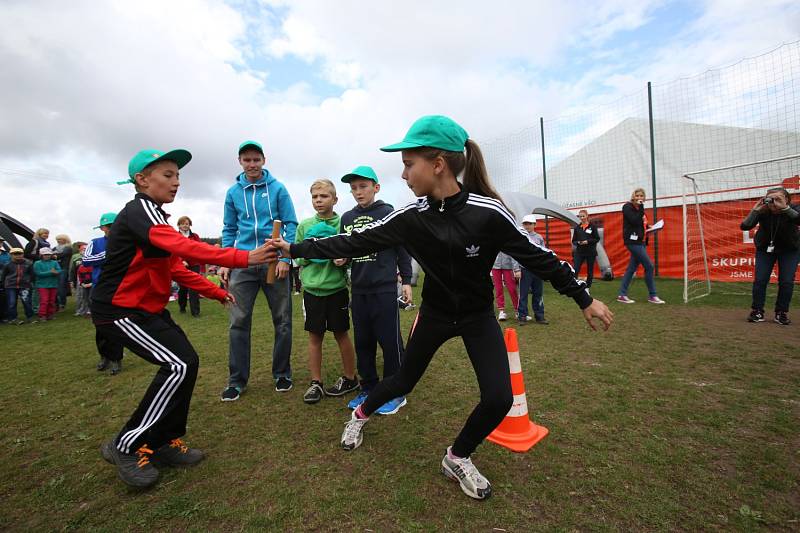 Na Atomiádě si spolu s dětmi zasoutěžili i špičkoví sportovci