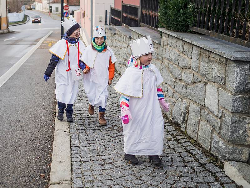 Tříkrálová sbírka na Českobudějovicku.