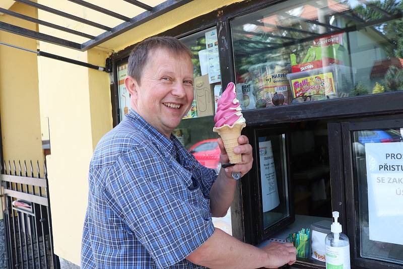 Výrobna zmrzliny Poli v budějovické ulici U Trojice.